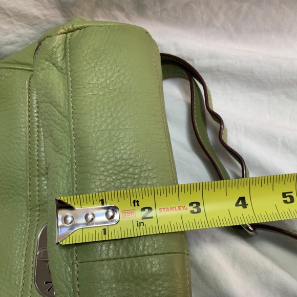 Green Leather Crossbody or Shoulder Mini Bag by Isaac Mizrahi - Picture 5 of 8